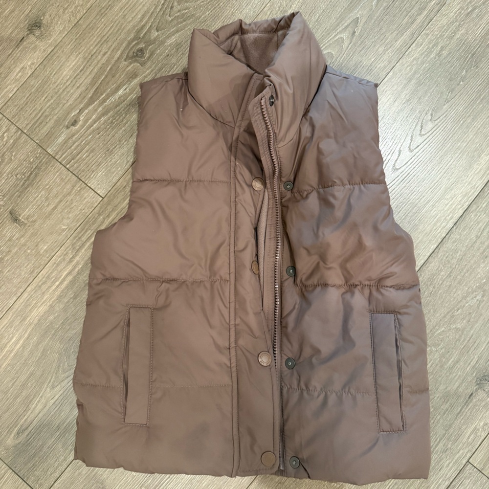 Abercrombie Kids Tan Puffer Vest